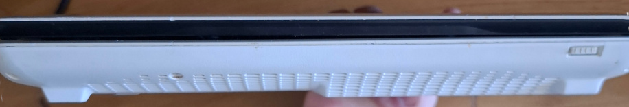 The front side of the computer